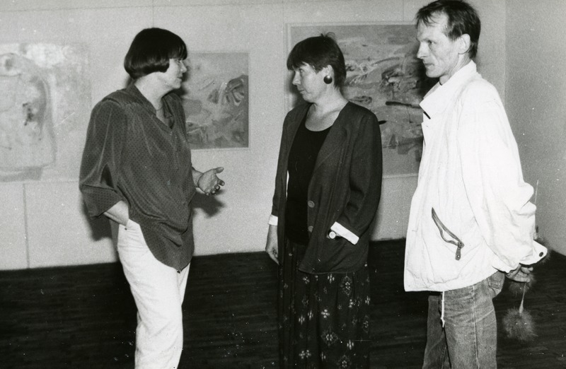 H. Vahersalu näituse avamine Kunstnike Majas mais 1993