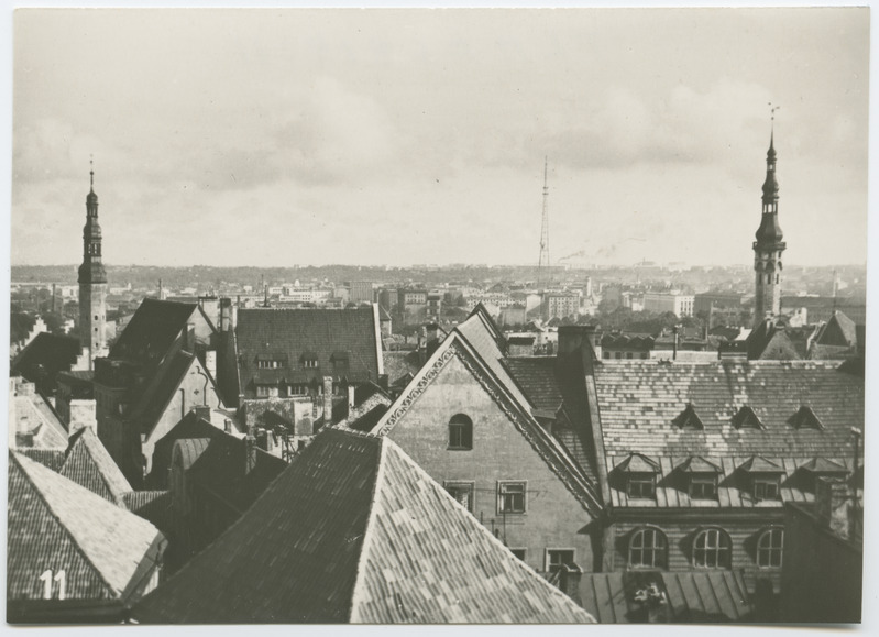 Vaade vanalinna katustele Toompealt.