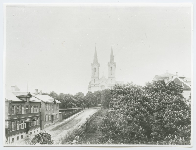 Vaade Luise tänavalt Kaarli kirikule, 19. sajandi lõpp.
