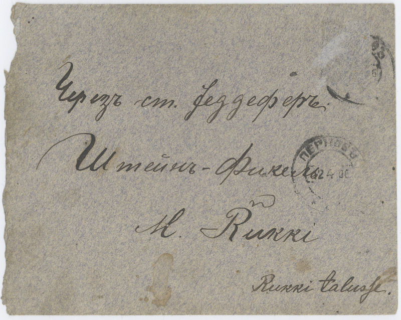 Madis Rukki kiri vennale Mihklile, 1906