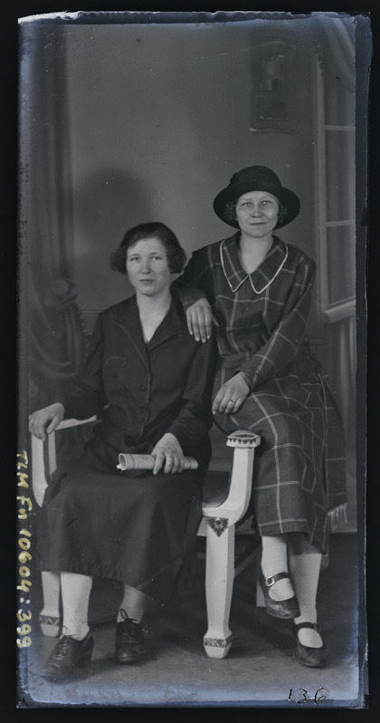 Kaksikportree: 2 naist toolil
