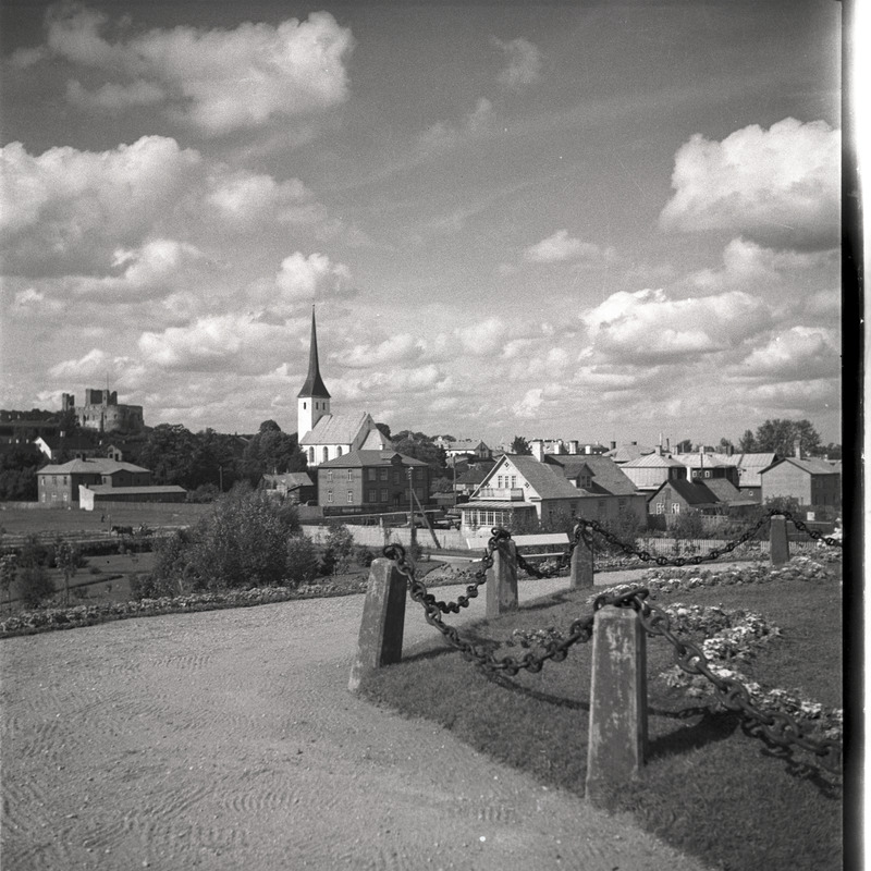 Rakvere, vaade linnale Vabadussõja monumendi pargist
