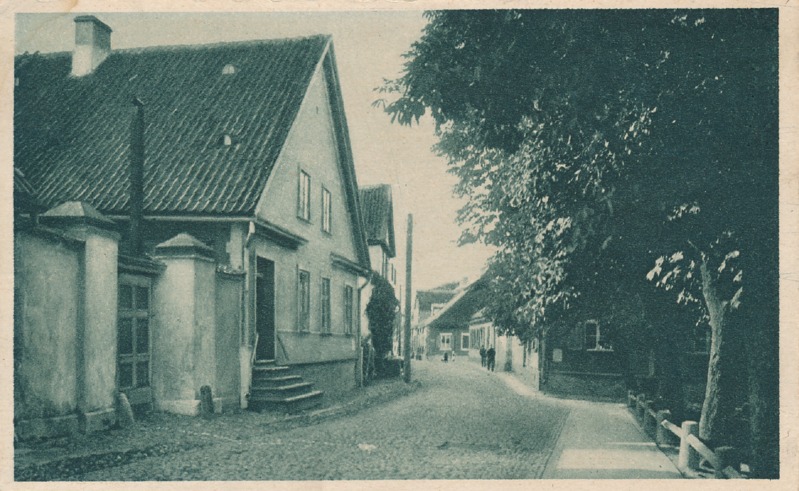 Jakobi tänav, ees paremal Munga t algus. Tartu, 1910-1917. Foto Eugen Wittorf.