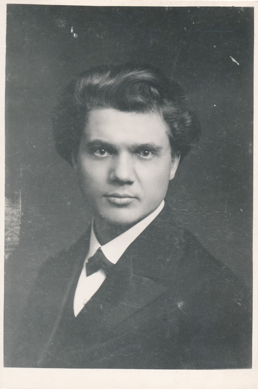 Portree: Juhan Simm.  Tartu, 1906-1907.