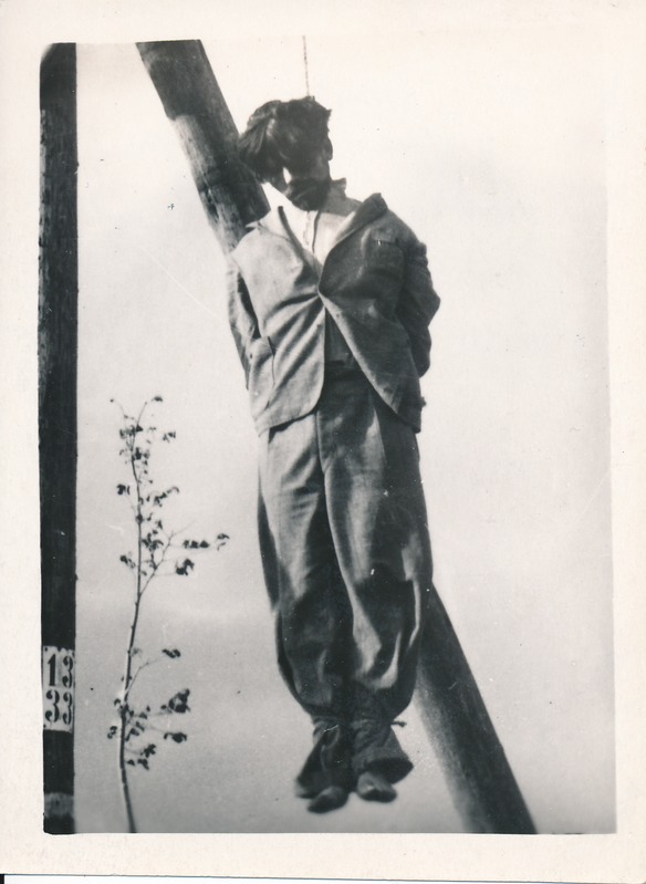 Hukkunud Tartu linna abiprokurör August Must, poodi üles Saksa okupatsiooni ajal. Tartu, 1941.
