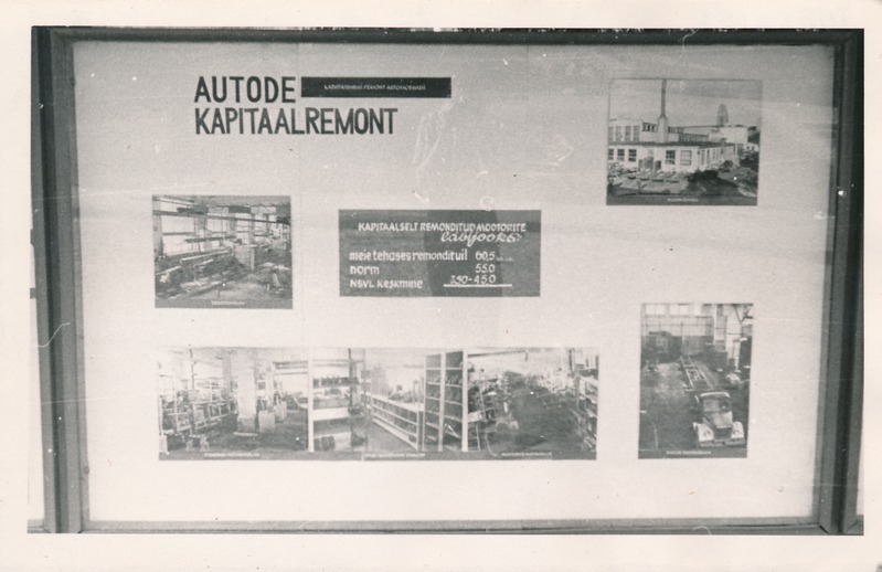 Tartu Autode Remondi Katsetehas: fotostend. 1967