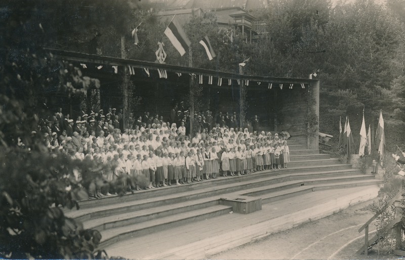 Tartu maakonna ühendkooride kontsert. Tartu, 12. 08.1931. Foto E. Kald.