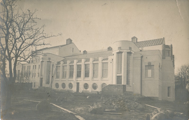 Vanemuine. Heakorratööd maja juures. Tartu, 1907.