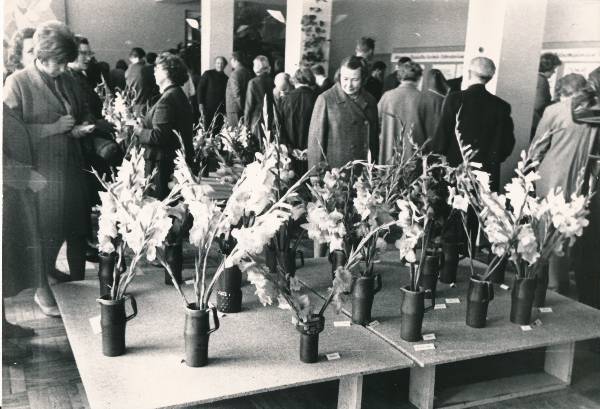 Tartu Raudteelaste klubi (Heidemanni 9), aianduse- ja mesindusenäitus. 1961