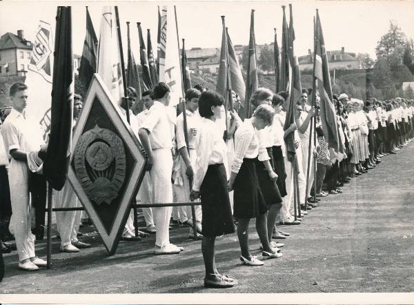 Tartu ülikool, spordipäev ülikooli staadionil (Staadioni t). 1967