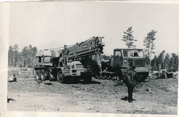 BAM. Ehitustööd Baikal-Amuuri magistraalil. Jaapani tehnika töötamas. Novõi Uojan, 1975-1976.a.