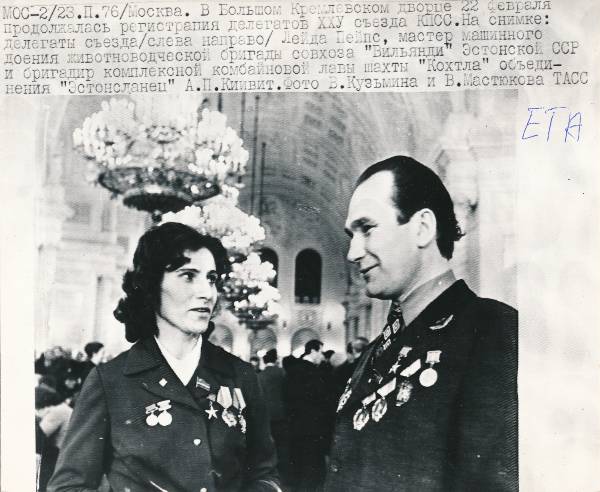 Grupifoto. NLKP XXV kongress. Moskva, 25.02.1976.a.
