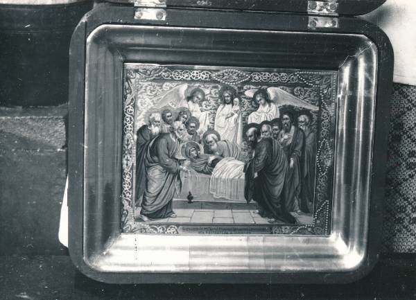 Tartu kirikutes leiduvad kultusesemed. Ikoon Jumalaema surmaeelne õnnistus.