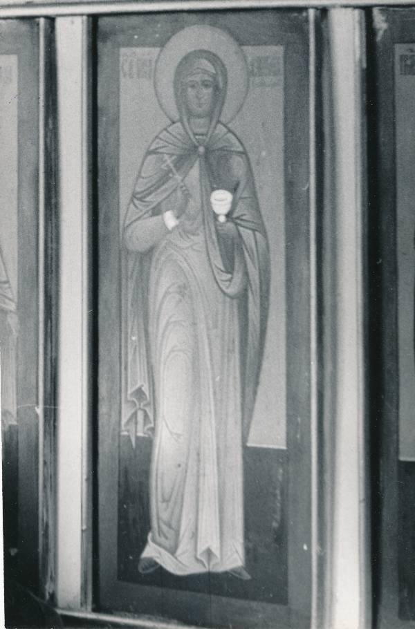 Tartu kirikutes leiduvad kultusesemed. Ikoon vanausuliste palvemajas, Põik tn 10. 1976.a.