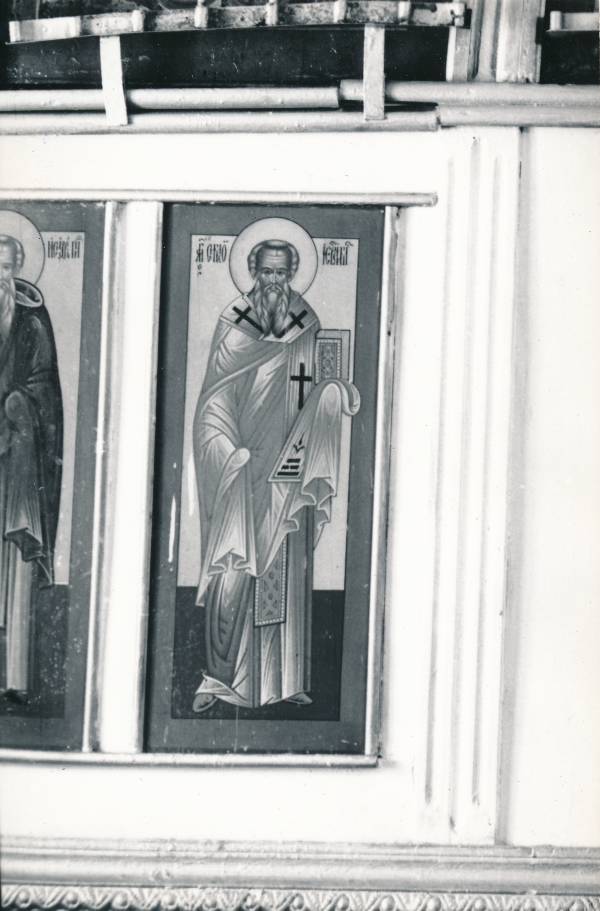 Tartu kirikutes leiduvad kultusesemed. Ikoon vanausuliste palvemajas, Põik tn 10. 1976.a.