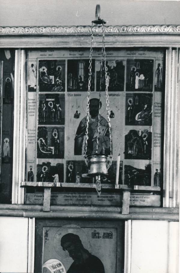 Tartu kirikutes leiduvad kultusesemed. Ikoon vanausuliste palvemajas, Põik tn 10. 1976.a.