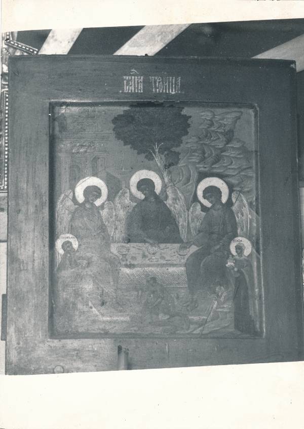 Tartu kirikutes leiduvad kultusesemed. Ikoon vanausuliste palvemajas, Põik tn 10. 1976.a.