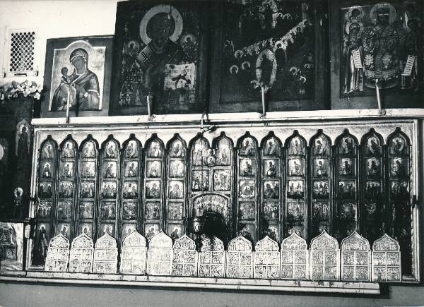 Tartu kirikutes leiduvad kultusesemed. Ikoon vanausuliste palvemajas, Põik tn 10. 1976.a.