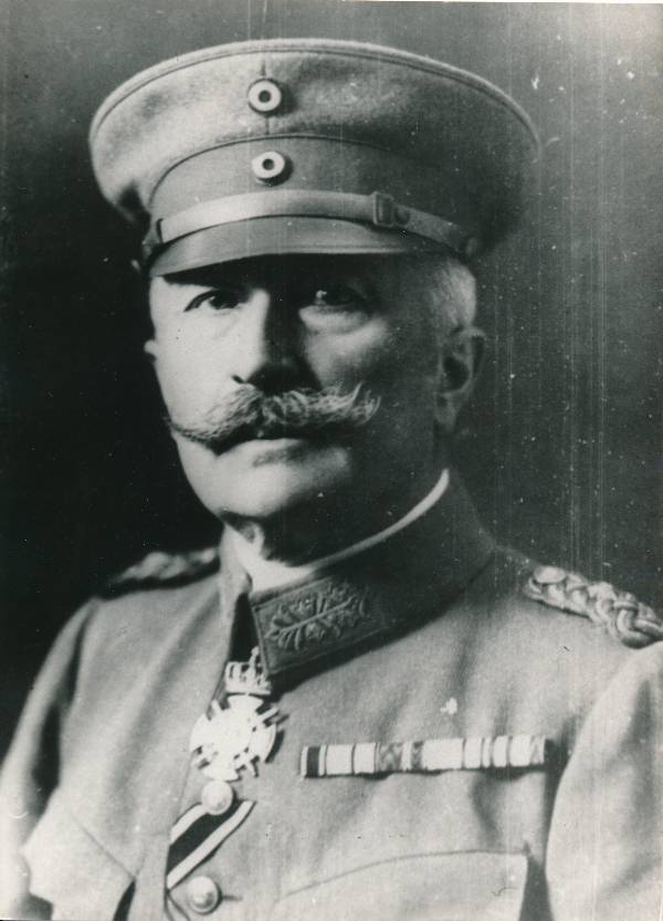 Portreefoto. Saksa okupatsioonivägede juhataja kindral von Secendorff. Tartu, 1918.a.