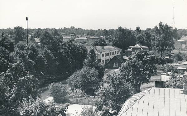 Tartu linnavaade. Tammelinn, Purde tn 39 maja katuselt. 1983.a.