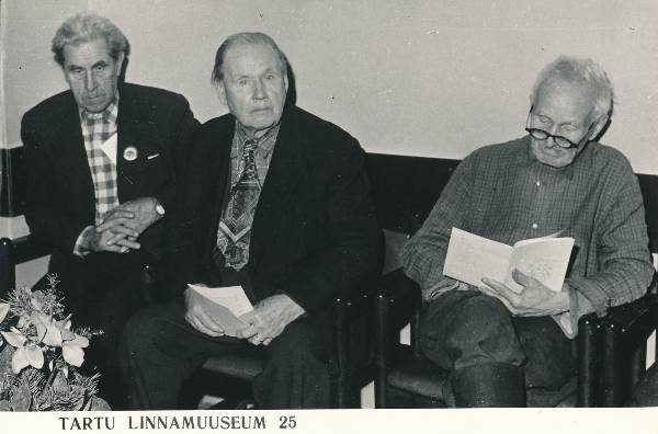 Fotopositiiv. Tartu Linnamuuseumi 25. aastapäevale pühendatud konverents 1980a. Vaade saali.