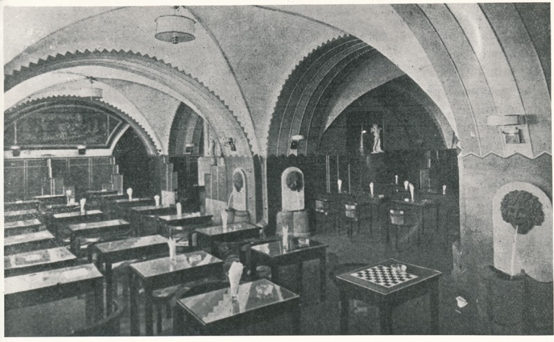 Kohvik "Ko-ko-ko", sisevaade. Tartu, 1933-1940.