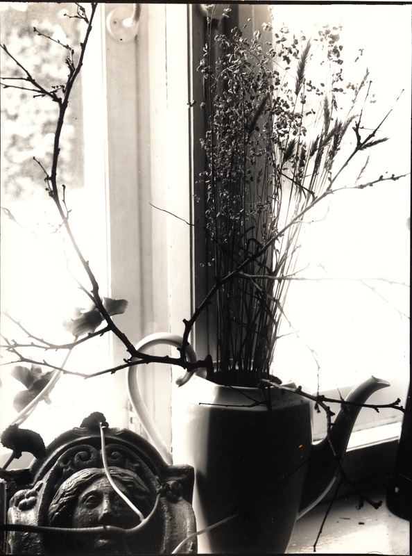 Kunstiline foto. Natüürtmort - esemed aknalaual. Tartu, 1986-1988.