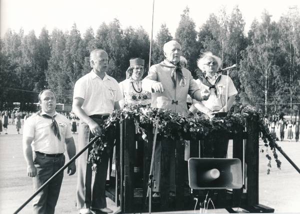 Gaudeamus X Vilniuses 1988a. Dirigendid dirigeerimispuldis.