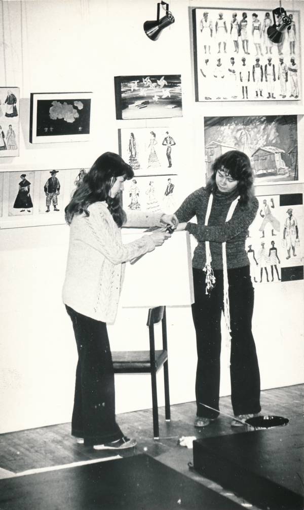 Tartu Kunstnike Maja, näituse ülespanek. 1979