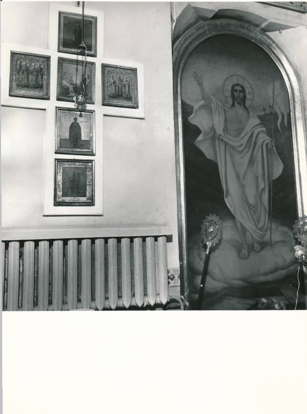 Tartu kirikutes leiduvad kultusesemed. Uspenski õigeusu kiriku sisevaade, Magasini tn 1. 1987.a.