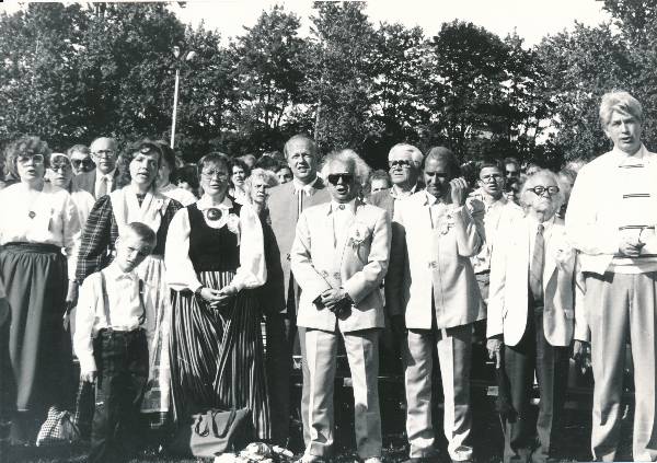 Laulupidu Tartus 1989a. Koorijuhid Laul, Ratassepp, Areng, Ritsing jt.