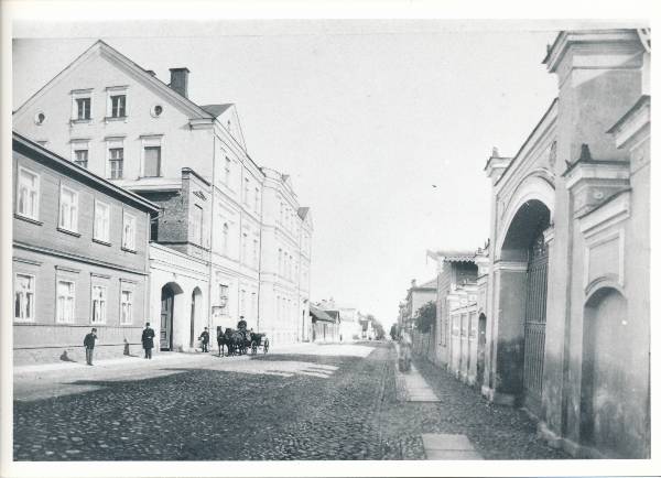 Tartu linnavaade. Aia tn (Pepleri tn poolt kesklinna suunas). 20. sajandi algus.