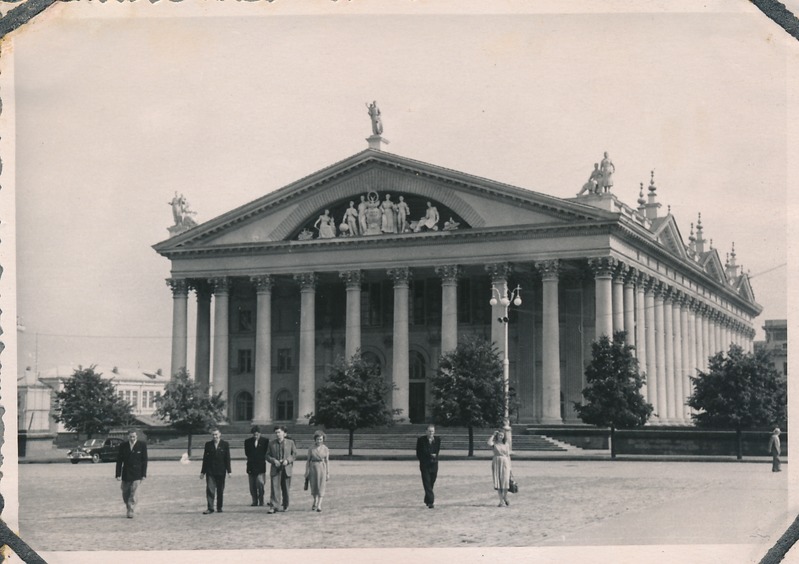 Tartu Kultuurihoone laulukoor "Heli" kontsertmatk Minskis 1958a.