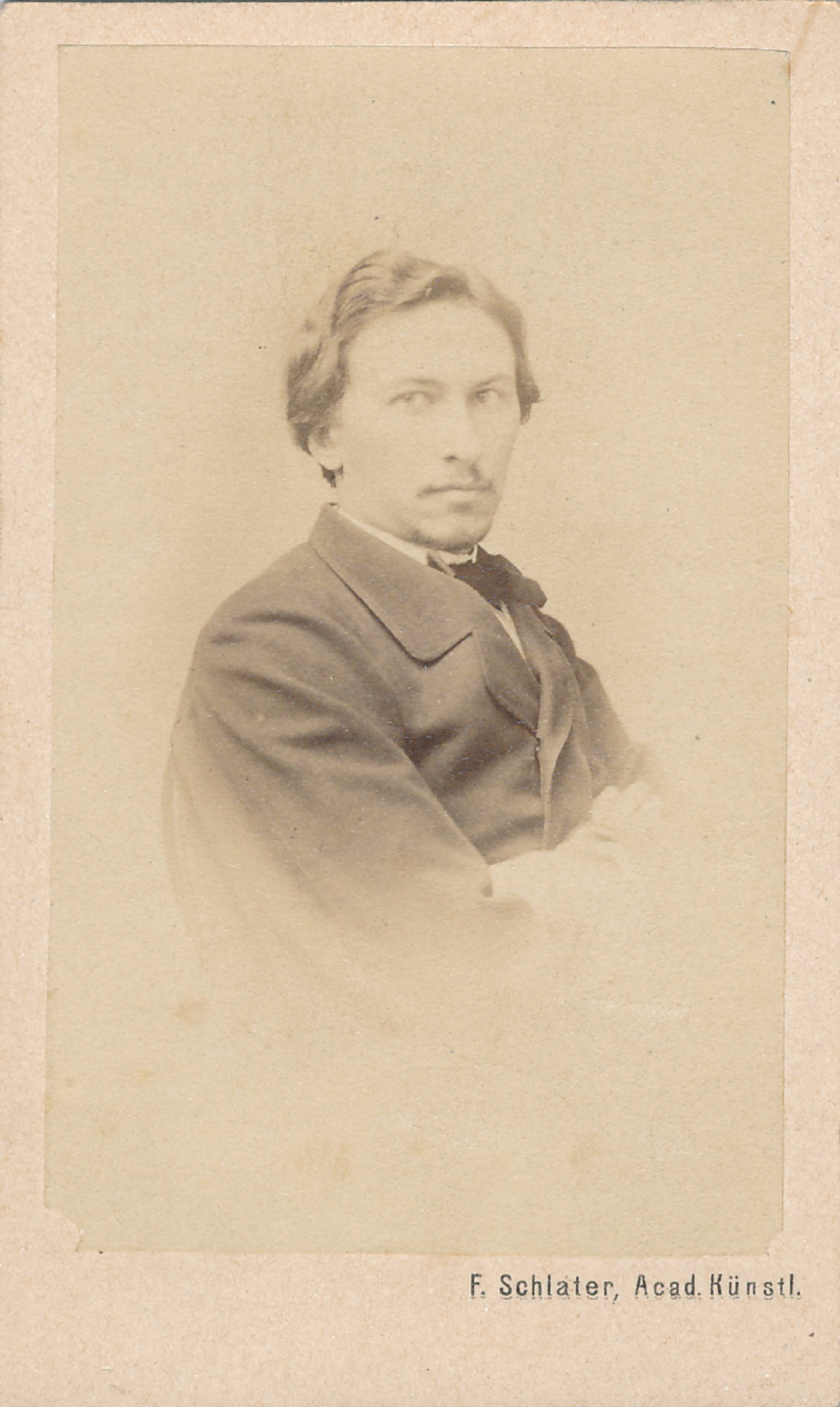 Portreefoto. TÜ professor ?. 1880.a.