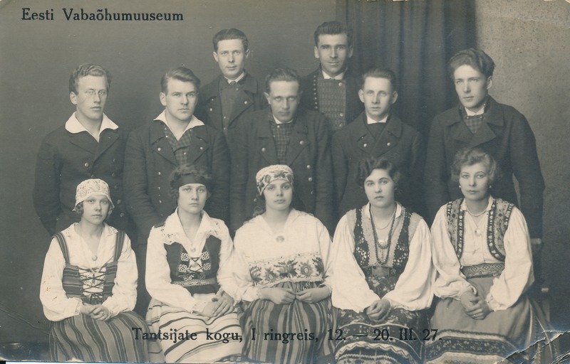 Eesti Tantsijate Kogu, rahvatantsijad. I ringreis. 1927.