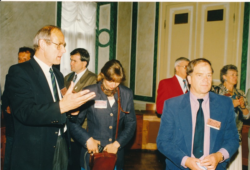 Tartu laululava avamine. Vastuvõtt raekojas laululava avamise puhul. Tartu, juuni 1994.