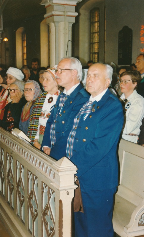 Tartu juubelilaulupidu. Laulupeoliste jumalateenistus Peetri kirikus. 
Tartu, 1994.