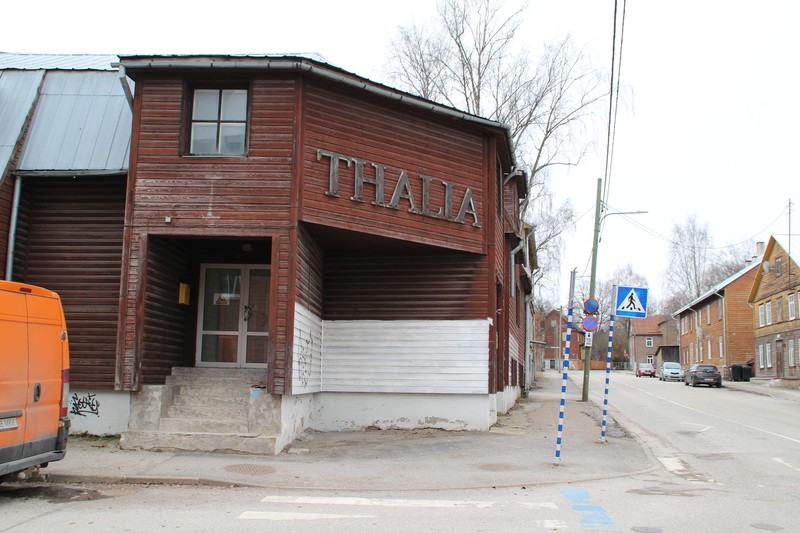 Endine kino (videokino) Thalia, paremal Aida t. Tartu, 2019.