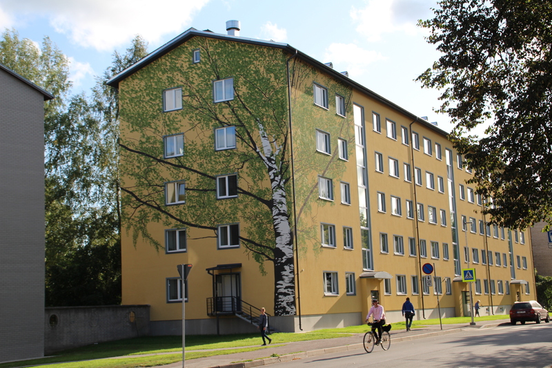 Tiigi 8. Grafiti / seinamaaling “Betula pendula”. Tartu, 2019.