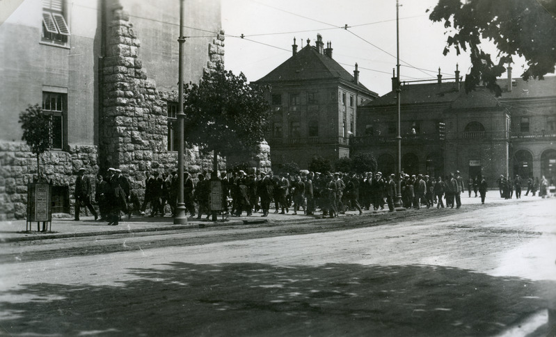 Foto. Tartu Akadeemiline Meeskoor välisreisil 1926-1939.