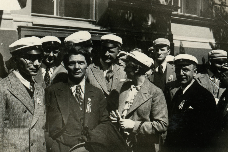 Foto. Tartu Akadeemiline Meeskoor välisreisil 1926-1939.