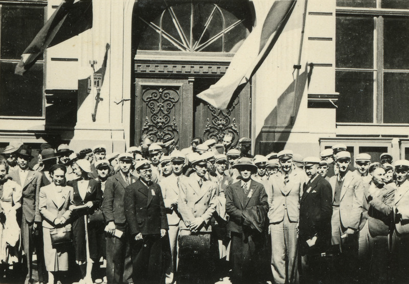 Foto. Tartu Akadeemiline Meeskoor välisreisil 1926-1939.