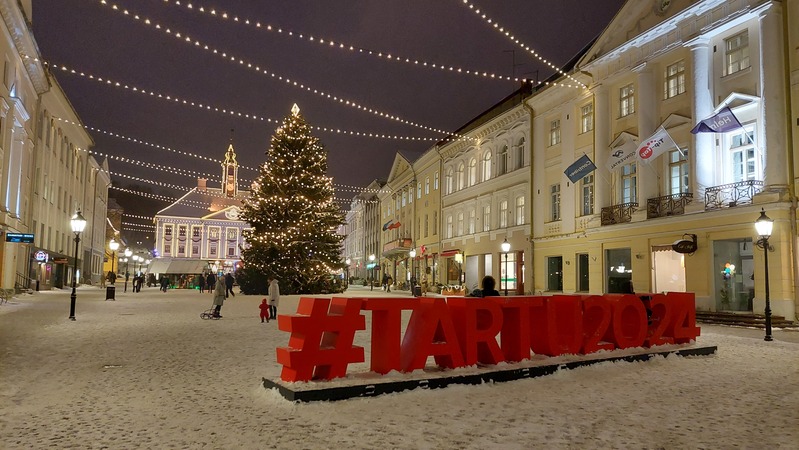 Talvine vaade. Tartu, 2022.