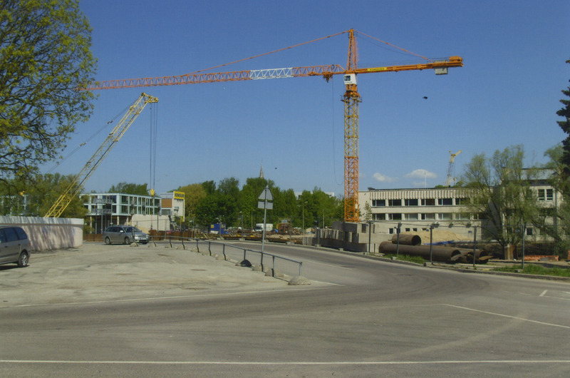 Foto, Tartu vaade, Vabadussilla ehitus. 2008
