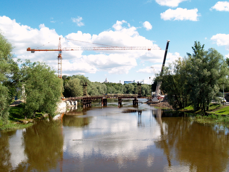 Foto, Tartu vaade, Vabadussilla ehitus. 2008