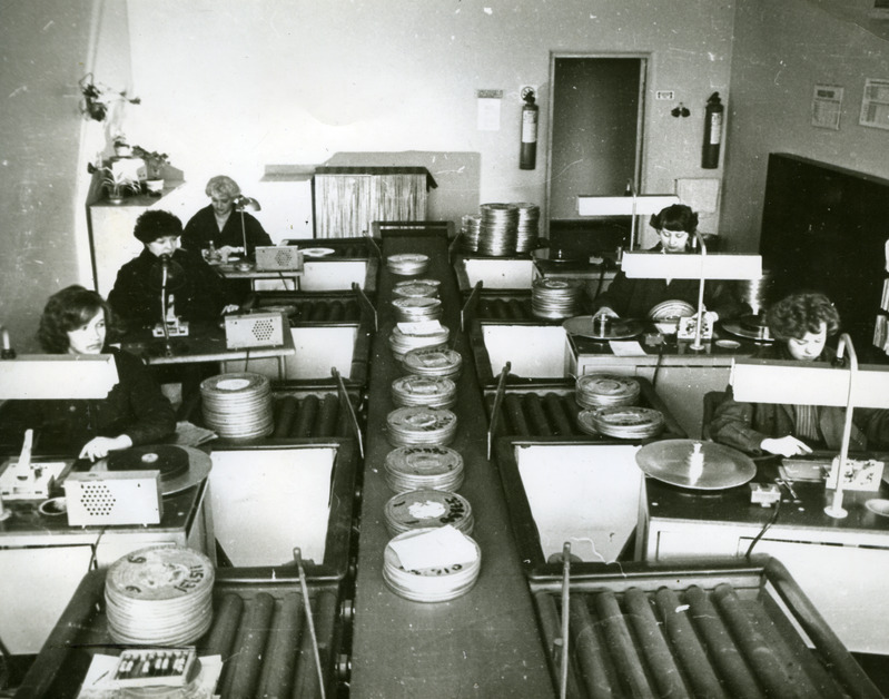 Tartu filmibaas, tööruum. 1977-1980