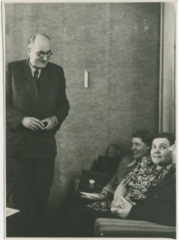 TPI matemaatika kateedri õppejõud Särev, Roos, Garšnek, 1950.-ndad a.