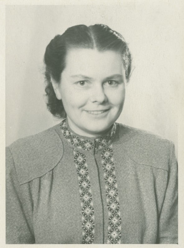 Kutravtseva, TPI majandusteaduskonna õppejõud, portree, 1960.-ndad a.