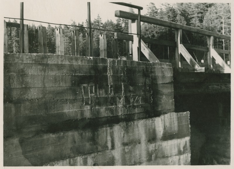 Saesaare hüdroelektrijaam, mille ehitamisest võtsid osa TPI üliõpilased, 1953.a.