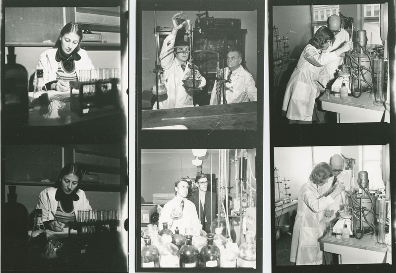 TPI toiduainete tehnoloogia kateedri üliõpilased praktikumis, 25.veebr. 1976.a.